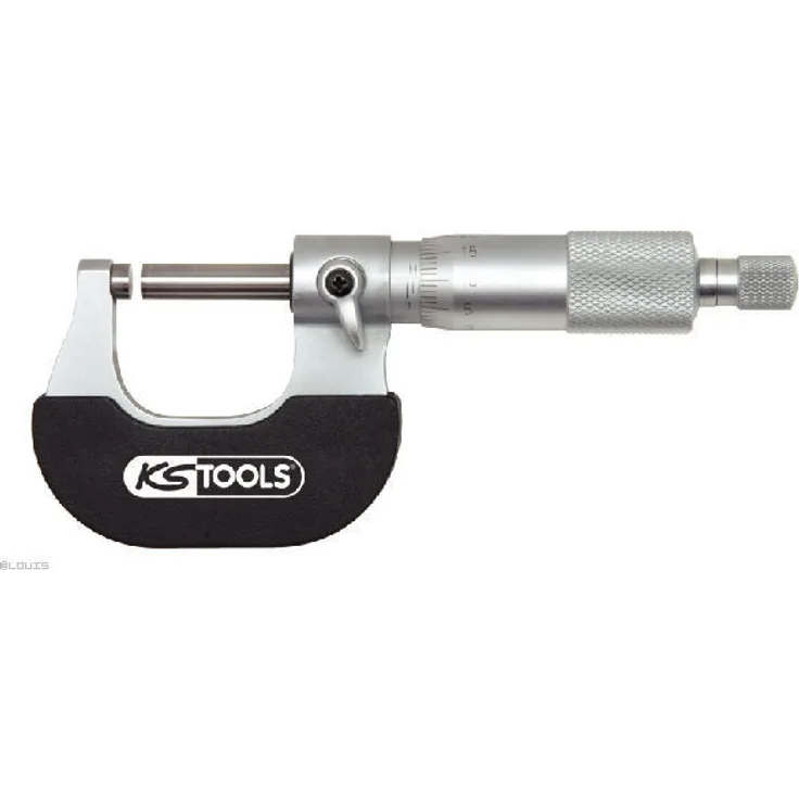 KS TOOLS Bügelmessschraube mechanisch Messbereich 0-25mm, Skalenwert 0,01mm