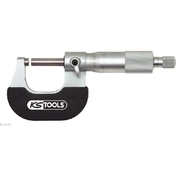 KS TOOLS Bügelmessschraube mechanisch Messbereich 0-25mm, Skalenwert 0,01mm – Bild 1