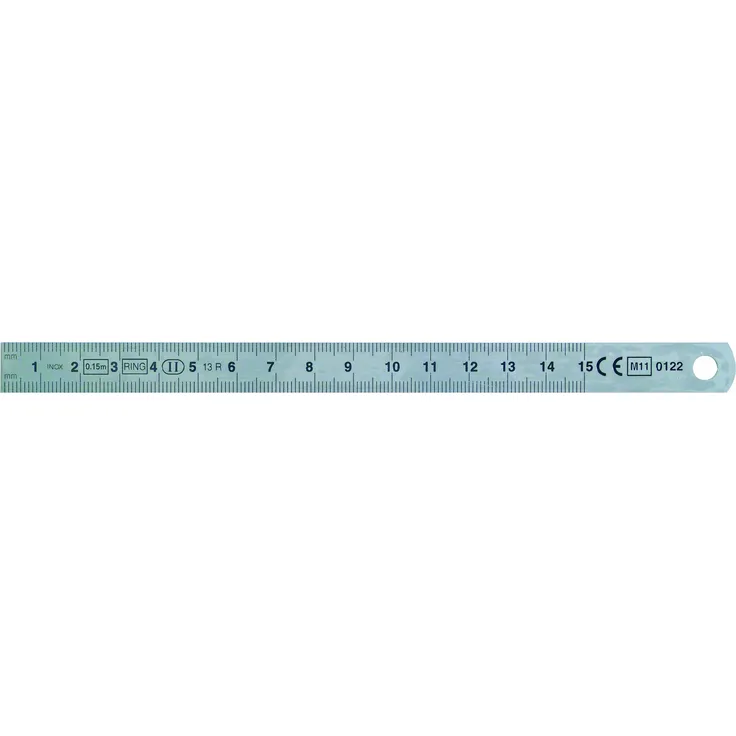 Metrica 24203 Massstab 250 x 13 x 0.5 mm, verchromt