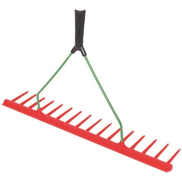 Idealspaten Kunststoffrechen einseitig mit Kante zum Einebnen konische Dülle ohne Stiel