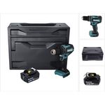 Makita DHP485T1X Akku Schlagbohrschrauber 18 V 50 Nm Brushless + 1x Akku 5,0 Ah + Makbox - ohne Ladegerät