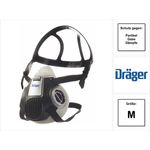 Dräger X-plore 3300 M Atemschutz Maske Halbmaske für Bajonettfilter Größe M - ohne Filter