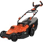 Black+Decker Elektro-Rasenmäher mit EasySteer Lenkgriff - 1.600W, 38cm Schnittbreite, 6-fach Höhenverstellung, 45l Grasfangbehälter, ideal für mittlere Gärten - BEMW471ES