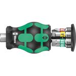 Wera Kraftform Kompakt Stubby Magazin 1 05008873001 Bit-Set 7teilig Kreuzschlitz Phillips, Schlitz, TORX inkl. Bithalter