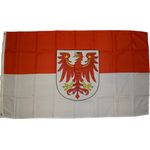 Flagge Brandenburg 90 x 150 cm Fahne mit 2 Ösen 100g/m² Stoffgewicht Hissflagge Hiss