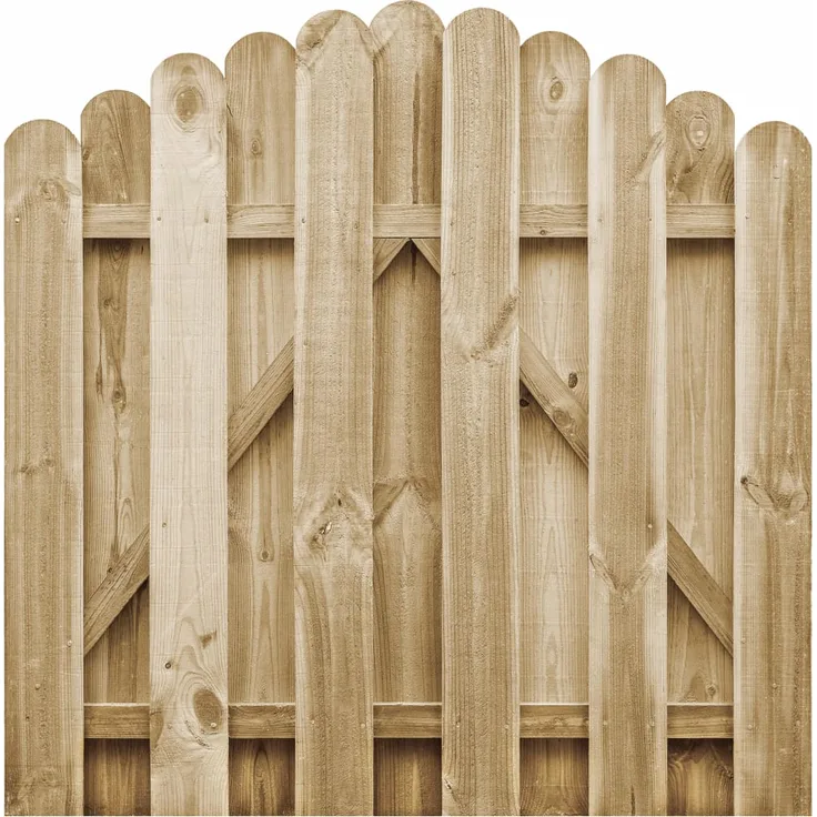 vidaXL Gartentor Imprägniertes Kiefernholz 100 x 100 cm
