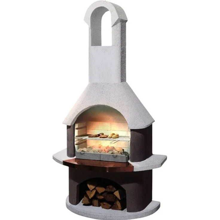 Buschbeck Holzkohlegrillkamin St. Moritz, 203 x 110 x 65 cm
