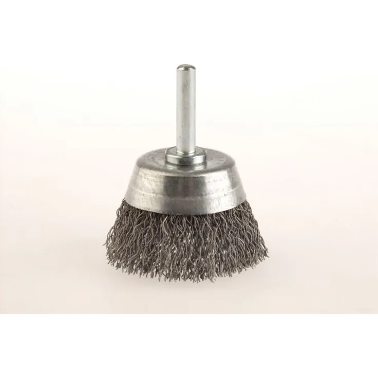 Lessmann 43013307 Bürsten D.I.Y-Flächenbürsten mit 6 mm Schaft auf Karte Drm 75 mm Stahldraht STA gew. 0,30 mm, Mehrfarbig