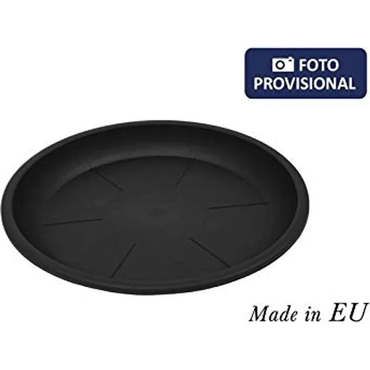 Squares 50317 Untersetzer für Blumentopf, Schwarz, 18-20 cm