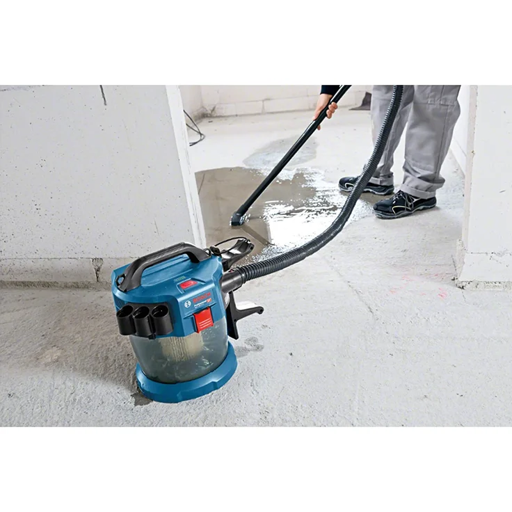 Bosch Professional 18V System Akku Staubsauger GAS 18V-10 L (ohne Akkus und Ladegerät, mit Flachfaltenfilter, Bodendüse, Fugendüse, 1,6 m Schlauch, Volumenstrom bis zu 24 l-sec (Turbine)) – Bild 4