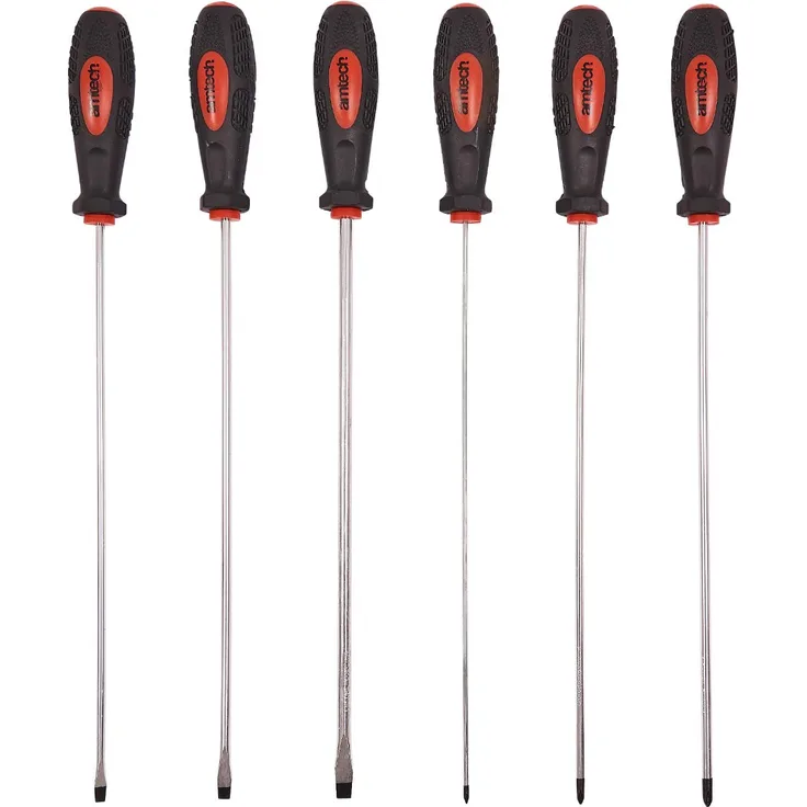 Am-Tech L0725 6pc LONG REACH SCHRAUBENDREHER SET