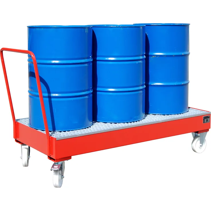 Bauer Fahrbare Auffangwanne 2050 SR, lackiert, Feuerrot