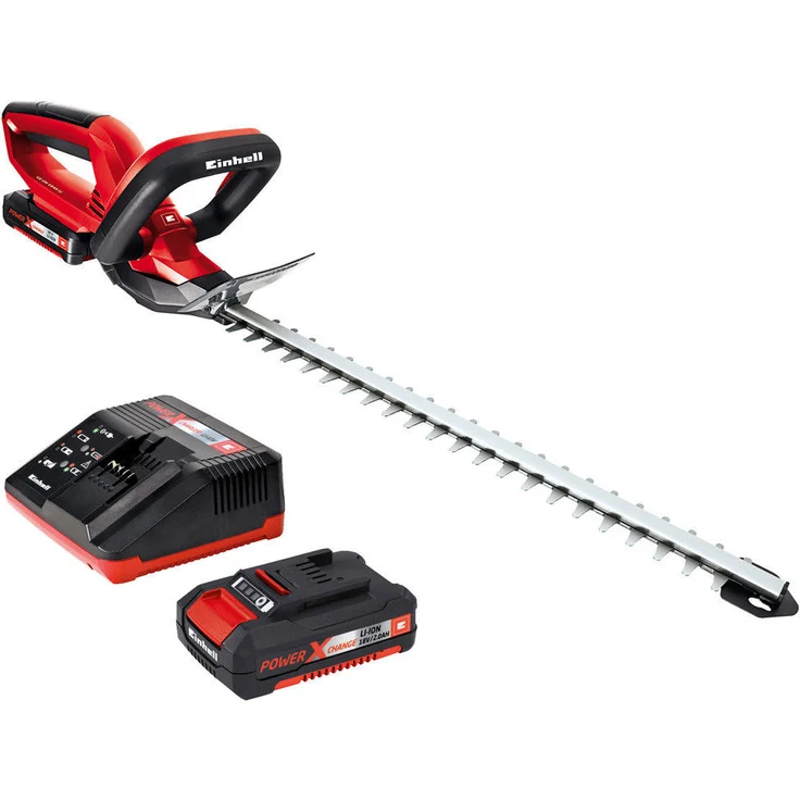Einhell Akku Heckenschere GE-CH 1846 Li Set Power X-Change (Lithium Ionen, 18 V, 460 mm Schnittlänge, 15 mm Zahnabstand, inkl. 2,0 Ah Akku und Ladegerät) – Bild 3