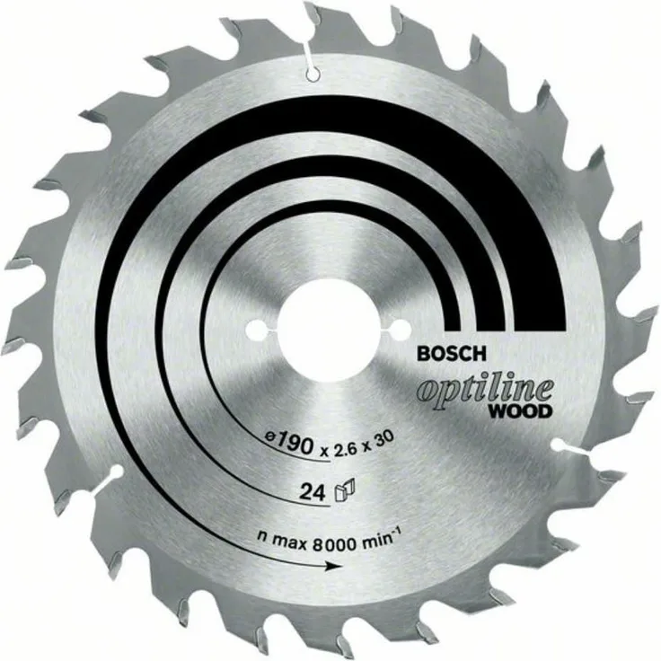 Bosch Professional Kreissägeblatt Optiline Wood (für Holz, 190 x 30 x 2,6 mm, 36 Zähne, Zubehör Kreissäge)
