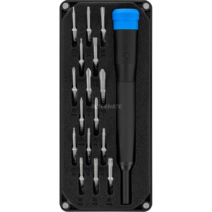 iFixit Minnow Precision Bit-Satz, schwarz, 18-teilig – Bild 1