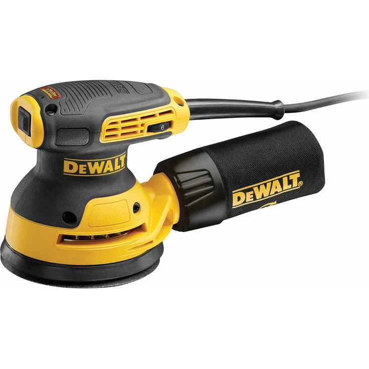 DeWalt Exzenterschleifer (mit Absaugung, Staubfangbehälter, staubgeschütztem Schalter und Getriebegehäuse, 280W, 125mm) DWE6423 – Bild 2
