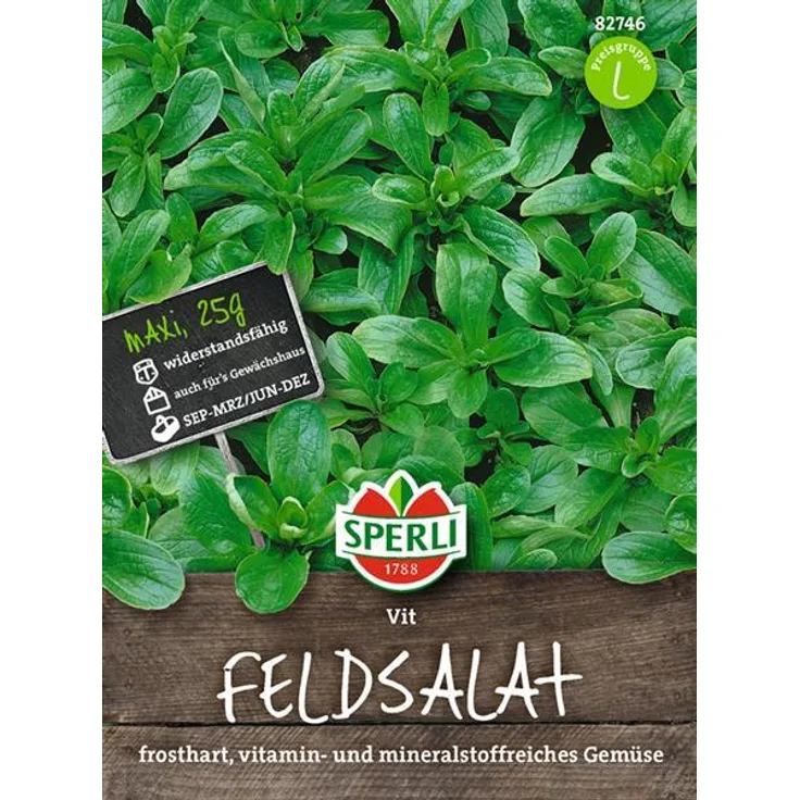 Sperli Feldsalat Vit, Maxipack 25 g