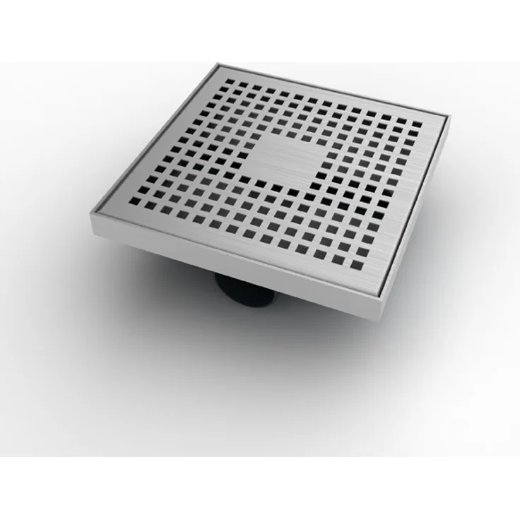 MERT Design Bodenablauf Quadrat Kare 200 x 200 mm Edelstahl