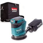Makita DBO180Z Exzenterschleifer, 18 V, Li-Ion, kabelloser Korpus mit Würfeltasche, 18 V