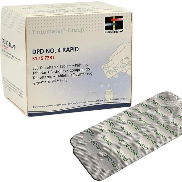 Lovibond DPD 4 Rapid Tabletten Lovibond 500 Tabletten (50 Streifen)