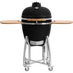 BBQ-Toro Kamado Grill Holzkohlegrill KURO Ø 52 cm, schwarz, Keramikgrill
