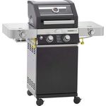 RÖSLE Gasgrill BBQ-Station VIDERO G2-S Schwarz, Grill mit 2 Edelstahlbrennern, extra Primezone und Seitenbrenner, klappbare Seitentische, VARIO+, pulverbeschichteter Stahl, Version 2021