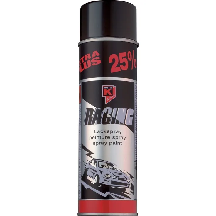 Auto-K Racing Lackspray schwarz glanz 500 ml