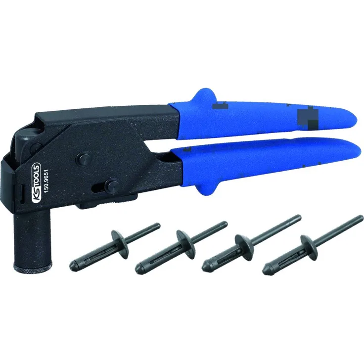KS Tools 150.9650 Kunststoff-Nietzangen-Satz mit Nieten, 41-tlg.