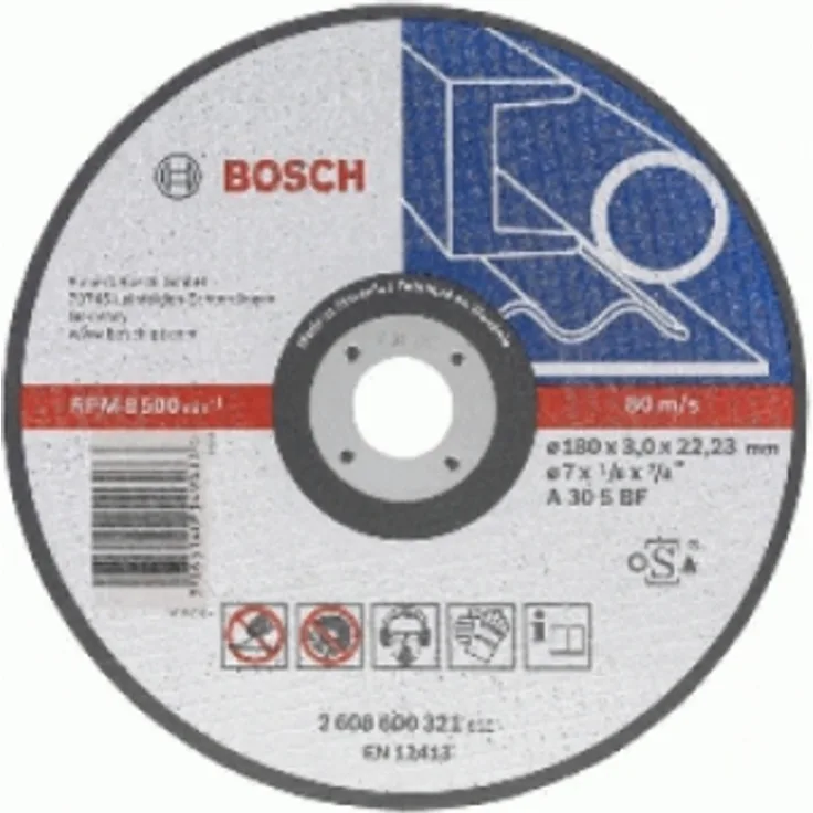 Bosch 2 608 600 219 - Winkelschleifer-Zubehör (12,5 cm, Grau, 1,6 mm, 1 Stück(e))