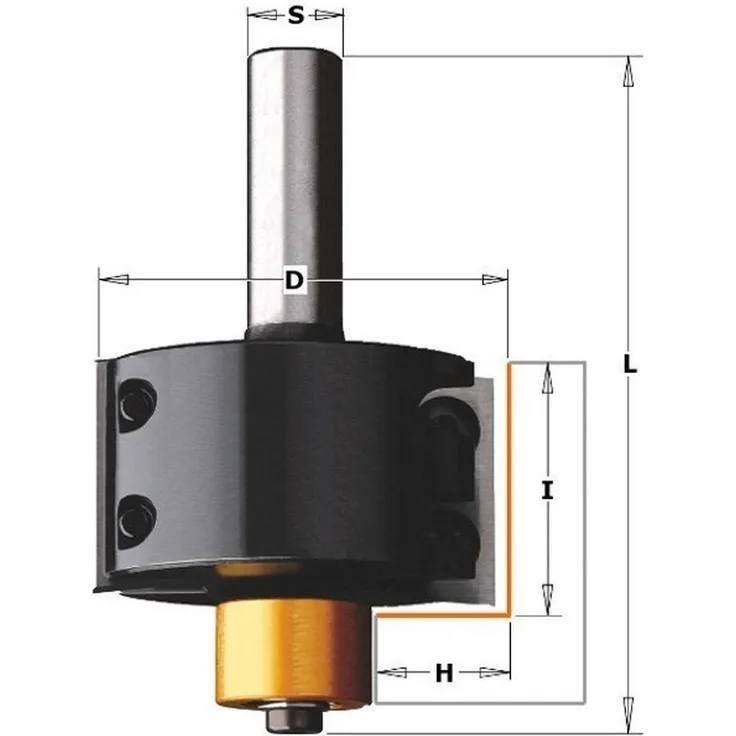 CMT Orange Tools 660.990.11 ? Erdbeere Bahnstationen mit Messer Reversible S 12 D 50.8 x 28 Z2 DX