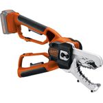 Black und Decker Akku-Astschere Alligator 18V, 15 cm Schwertlänge, bis 100 mm Durchmesser, patentierte Klemmbacken, kabellos für maximale Freiheit beim Holzschnitt GKC1000LB