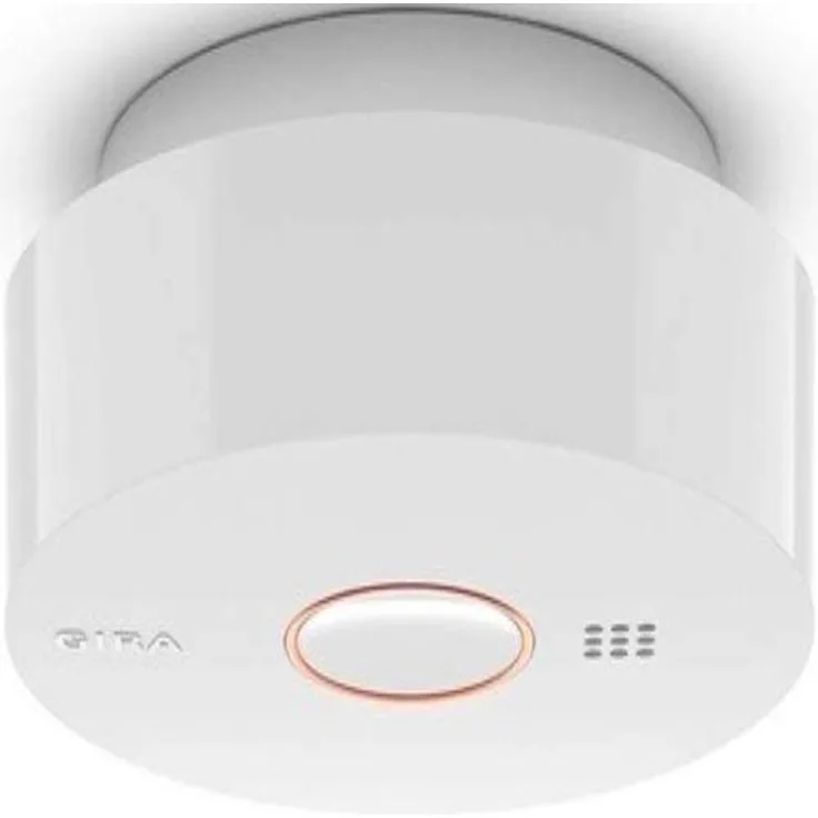 Gira Basic Q Rauchwarnmelder 114502, reinweiß glänzend