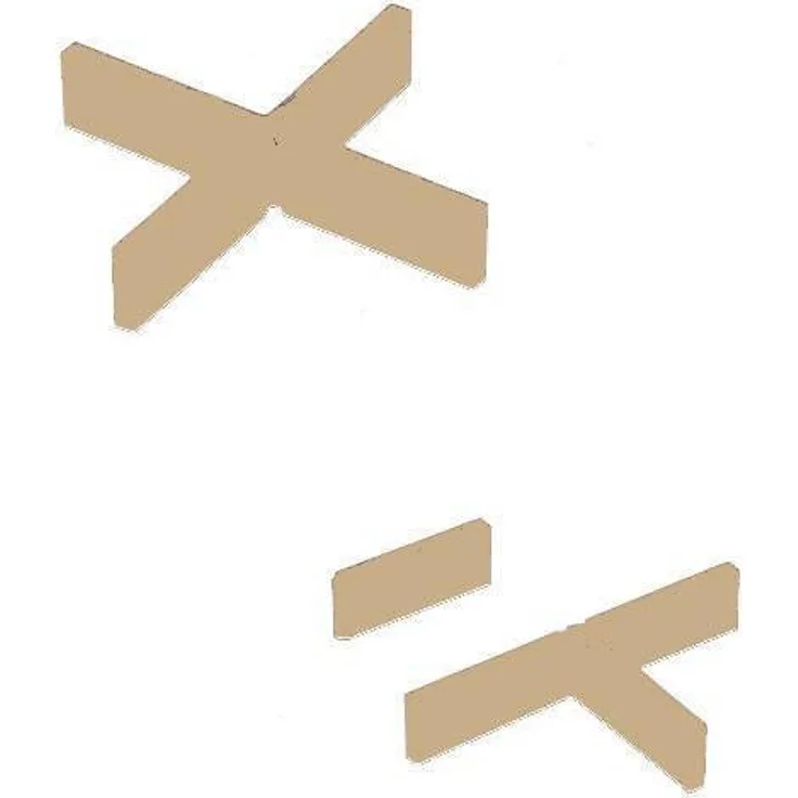 Mr. Gardener Fugenkreuz, 50 Stk., Braun, 55x55 mm, Stärke 3mm