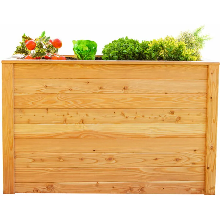 Westmann Hochbeet Lärchenholz 130 Kräuterbeet 130x65x84 cm natur - Westmann – Bild 1