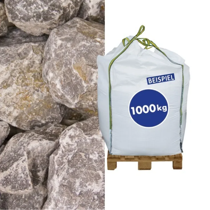 Kalksteinbruch Grau 70-120 mm 1000kg Big Bag