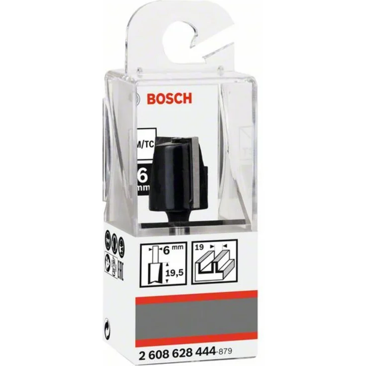 Bosch Nutfräser 6 mm, D1 19 mm, L 19,5 mm, G 51 mm