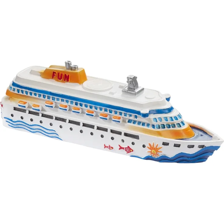 Miniatur Kreuzfahrtschiff 12 cm Figur Deko Urlaub Meer Schiff