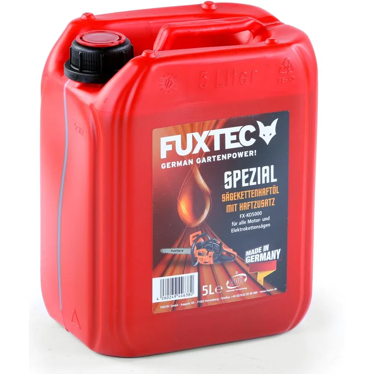 FUXTEC Sägekettenhaftöl mit Haftzusatz Kettenöl 5 L