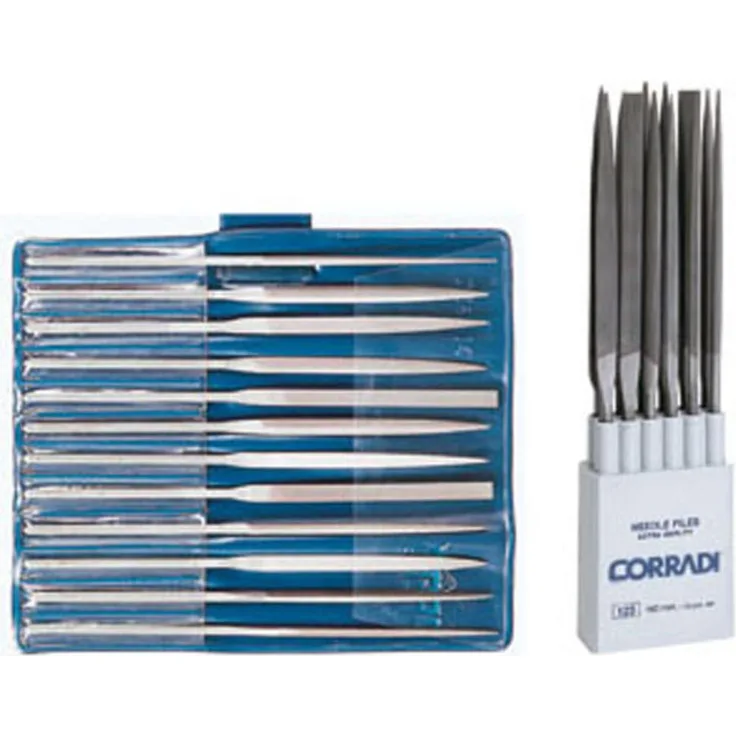 Pferd 12325164 NFB 125 160 H2 CORRADI-Nadelfeilen-Set, grausilberblau, Länge 160 mm