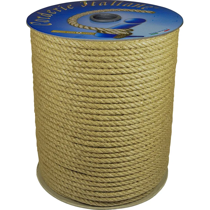 Corderie Italiane 006044062 Jute Seil, 6 mm, 100 m