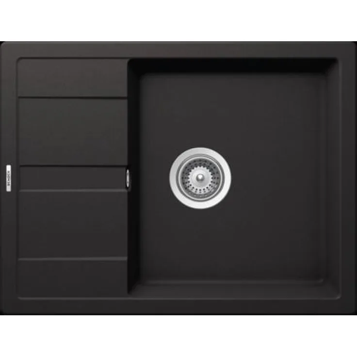 Schock MAND100AGNE Manhattan D-100, Auflage in Nero Spüle, Küchenspüle, Küchenzubehör,