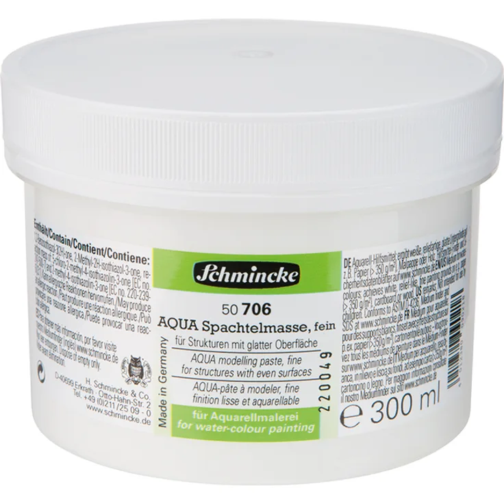 Schmincke 250ml Hilfsmittel AQUA-Spachtelmasse fein Aquarell 50 706 048