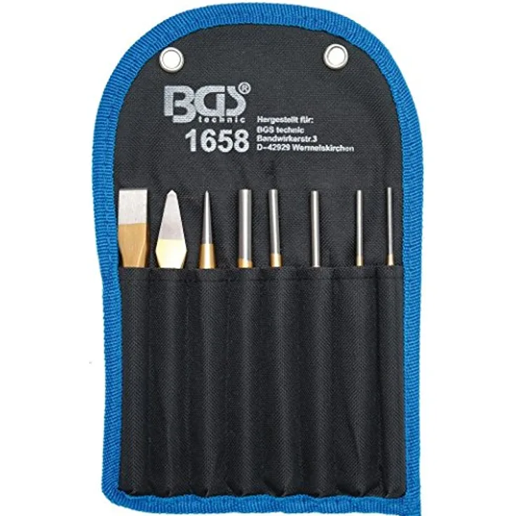 BGS 1658 | Splintentreiber-Satz | 150 mm | inkl. Meißel + Körner | 8-tlg.