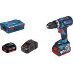 Bosch Professional 18V Akku Schlagbohrschrauber GSB 18V-60 C (max. Drehmoment: 60 Nm max. Schrauben-Ã˜: 10 mm,inkl. 2x 5,0 Ah Akku Ladegerät,in L-Boxx)
