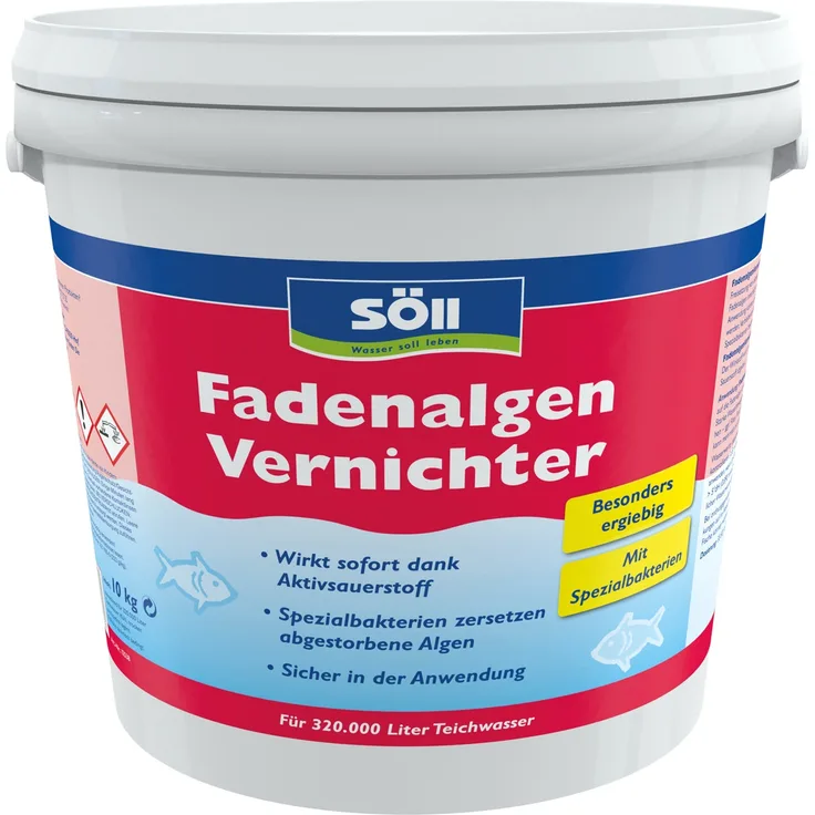 Söll Algenentferner 10 Kg Fadenalgen Vernichter für 320 Qbm Teichwasser