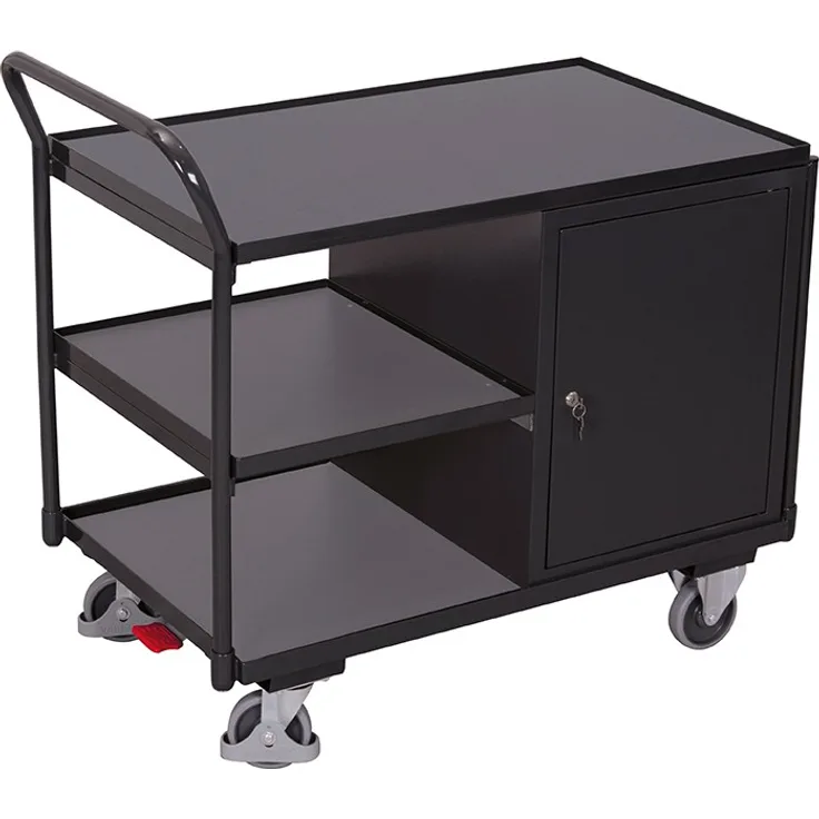 Variofit Werkstattwagen mit 3 Ladeflächen, RAL 7016 - sw-600.603-AG - 4035694...