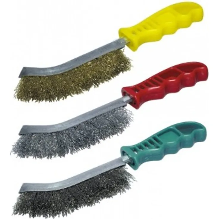 wolfcraft 1 Handdrahtbürsten-Set 3-tlg.