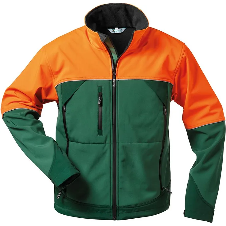 Forstjacke Sanddorn, Softshell,Gr.M,grünorange (Inkl. Versand) (Lieferumfang: 1 Stück)