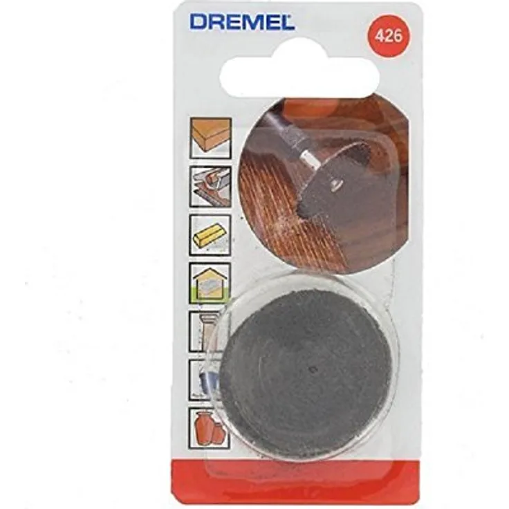 Dremel 426 Fieberglasverstärkte Trennscheiben (Zubehörsatz für Multifunktionswerkzeug mit 5x Trennscheiben 32mm zum Nuten, Fräsen und Schneiden von Metall, Holz und Kunststoff)