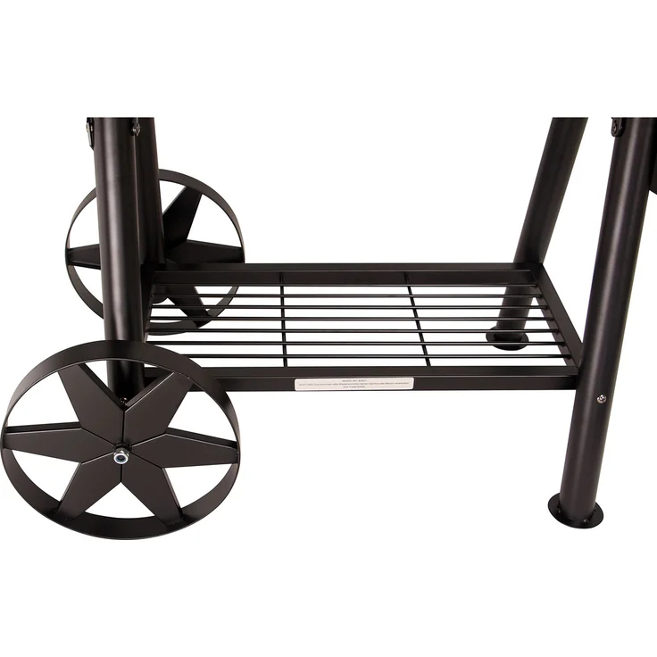 TAINO Yuma Massiver Smoker BBQ GRILLWAGEN Holzkohle Grill 90KG 3,5mm Offset, 145 x 170 x 80 cm – Bild 5